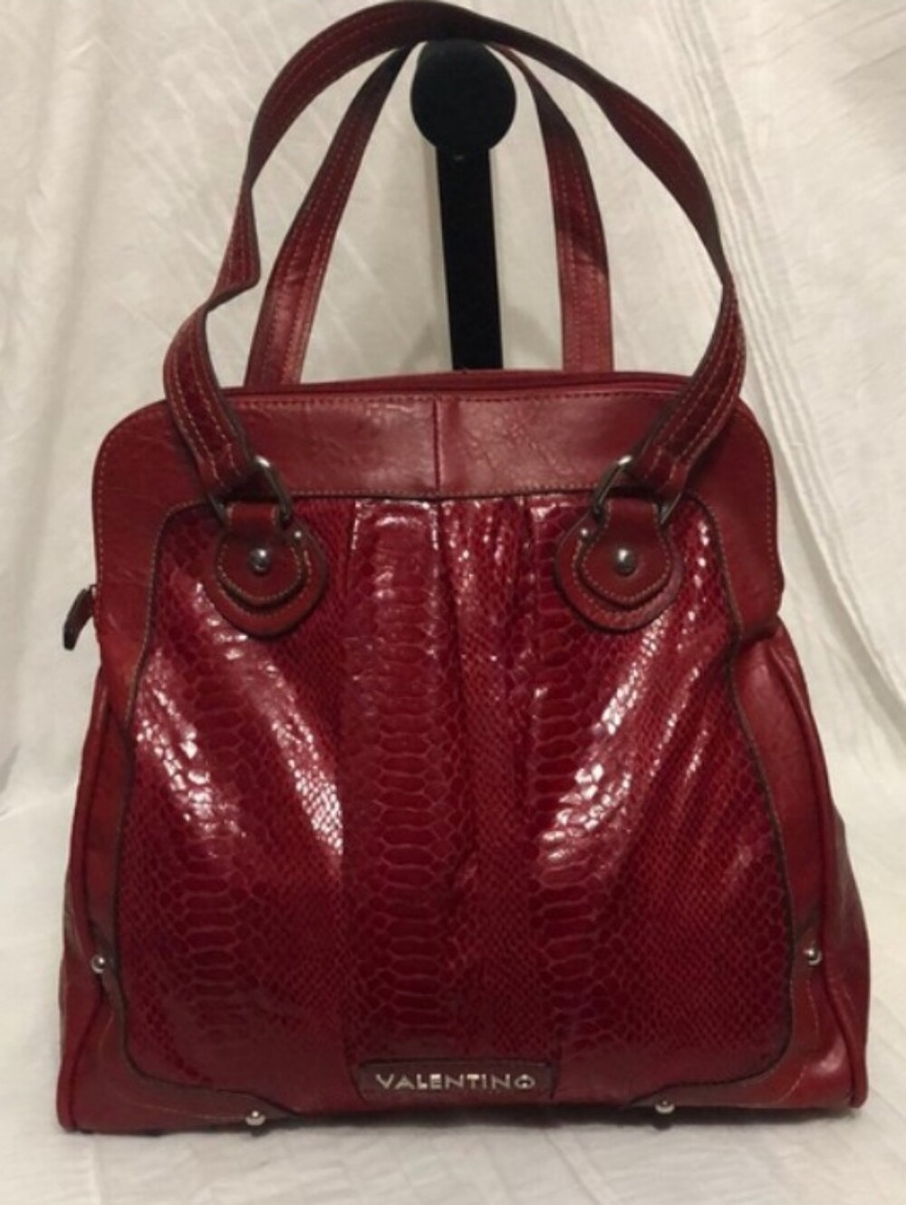 Valentino Vintage Studded Satchel/Shoulder Bag